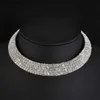 Andra strass choker halsband vridmoment krage kvinnor uttalande smycken flicka imitation pärlor halsband 5 stylesl242313