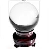 Arts et artisanat navire des États-Unis 200 mm Rare clair asiatique Quartz feng shui boule boule de cristal sphère mode décor à la maison bonne chance 210728296H