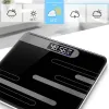 Chaussettes de salle de bain carrosserie de poids gras du poids en verre électronique électronique smart chèque LCD affichage pesant la précision numérique de haute qualité 2022 Nouveau