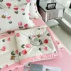 Dekbedsets Eenvoudig Zomer Gewassen Katoenen Dekbed Comfortabel Huidvriendelijk Ademend Materiaal Pluizig Zacht Dun Gewatteerd Kan Bijpassend Hoesje YQ240313