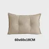 Kissen 60 cm Kreativität moderne Kopfteilkissen Wohnzimmersofa Rückenlampe Lumbal Weiches Beutel Kissen Schlafzimmer Lesen Kissen Tatami Kissen