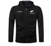 Sweats à capuche masculine Sweatshirts All Rugby Veste 1819 All Black Hooded Jacket012348965331 07ax