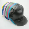 2017 New Leather Blank No brand snapback caps baseball Hats305x