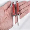 Camping Hunting Knives Outdoor Camping Stainless Steel Sharp Mini Survival Knife Grilled Pocket Knife With Handle With Leather Case 240315