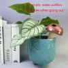 Timers 4Pcs Red Soil Mushroom Automatic Plant Dripper Ceramics Potted Plant Watering for Indoor Outdoor Garden Yard Warering