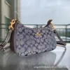 Designer-Taschen sind 90 % günstiger 2024 Olay New Flower Leder Mahjong Bag Unterarm Schulter Umhängetasche Handheld Damen