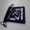 Ensemble de 9 badges d'outils de travail maçonniques bleus différents avec sac en velours maçon maçon Miniature cadeaux de maçon 201125286N