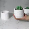 Craft Tools Cylinder Flower Pot Cement Mold Gardening Planter Concrete Silicone For Handmade Candle Jar Storage Box Plaster Resin 233G