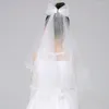 Bridal Veils Wedding Veil With Comb For Kids Hair Accessories Girls 2 Tier Bow Embellishment Props Po Taking