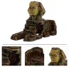 Décorations Aquarium Réservoir Betta Grotte Égyptienne Sphinx Accessoires Résine Cachette Décor Abri Statue Décorations Net Habitat Trou