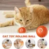 Bola de rolamento do animal de estimação dos brinquedos, brinquedos moventes espertos da bola do cão, brinquedo interativo de rolamento durável do cão, bola recarregável do cão para animais de estimação internos, gatos