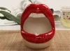 Planters Lips Planter Ceramic Flower Pot Crafts Vase Ceramic Sexy Mouth Gift Green Plant Container Ashtray Home Decoration