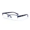 Brille Myopie Anti Blau Business Halbfertige Freizeit Herren Nicht Grad Flacher Lichtrahmen Nachahmung TR