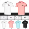 T-shirt de golfe masculina de roupas de golfe novo confortável camiseta de golfe respirável camiseta casual, frete grátis