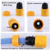 Dekorationer 22/31 PCS Garden Slang Connector Set Connector End 3 TAP EXENDER SPICK Snabbanslutningar Reparera Joint Pipe Irrigation Accessories