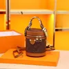 Reverso Cannes Designer Bucket Bag para mulheres Bolsa de ombro luxuosa com seda ChaoTB