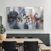 Abstract Big City Buildings 100% Hand Painted Oil Painting On Canvas Handmade Wall Art Pictures For Living Room Home Decor 210310233a