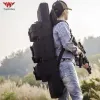 Väskor 36 "42" 46 tum Molle bär attack Militär utomhus Taktisk Airsoft Dual Soft Rifle Case Double Gun Bag för utomhusjakt