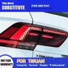 Accessoires de voiture ensemble de feu arrière pour VW Tiguan feu arrière LED 17-21 Streamer clignotant indicateur lampe arrière frein feux de stationnement arrière