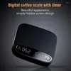 Measuring Tools Digital Coffee Scale With Timer Electronic Hand Drip Scales Removable Cover Weight Multifunction Pro