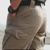 Mens Cargo Pants Multi Pocket Tactical Men Pants Casual Military Army Combat Trousers Waterproof Hiking Pants Plus Size 6Xl 240312