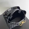 Andiamo bolsa de luxo e bolsa de designer para mulheres mans couro de alta capacidade tecer os totes sacos de moda menina embreagem viagem crossbody sacos de compras de ombro