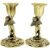 Candle Holders 2PCS Candlestick European Style Vintage Angel Holder Desktop Uzzzadzie