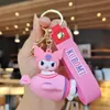 Wholesale Fashion Cute plush Keychain PVC Kuromi Rotating Airplane Keychain Cinnamoroll Car Keyring Dolls Toys Bag Backpack Pendant Gifts 2024