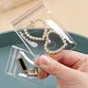 Sacos de armazenamento Saco de jóias Bolsas à prova de umidade 100pcs Anti Oxidante Brincos Colar Pulseira Zíper para Casa