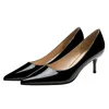 Jurk Schoenen 6 Cm Mode Dunne Hoge Hakken Lakleer Pumps Puntschoen Dames Voor Roze Vrouwen 41 42 43