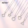 Pendant Necklaces NEHZY Silver Plating Woman Fashion Jewelry High Quality Simple Cubic Zirconia Round Necklace Length 45CM