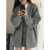 Of Korean Version Small Fragrant Knitted Sweater Women In Autumn, New Style For Loose And Lazy Neckline, Trendy Cardigan Jacket Style Style