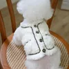 Vêtements de chien en peluche hiver chaud court manteau de chiot vêtements vêtements pour animaux de compagnie Teddy maltais Yorkshire pour petits chiens