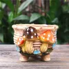 Decorações Fairy Garden Personalidade Mushroom Fraços suculentos Potas de flor Suculenta Planter de artesanato vintage BONSAI POTS BONSAI