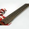 Série rayée Frankie rouge avec rayures noires Relic Franken guitare guitares électriques