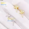 Pass Diamond Tester High Quality Sterling Silver Cross Earring Vvs Moissanite Fine Jewelry Earrings for Women