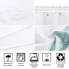 Занавески для душа 3D печатные занавески Ретро Растения Птицы Полиэстеровая ткань Ванна для украшения ванной комнаты