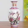 Vases Antique Jingdezhen Vintage Ceramic Vase Desk Accessoires Artisanat Rose Fleur Porcelaine traditionnelle Chinois2674