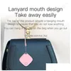 Porte-clés Lanyards Porte-clés Lanyards 1Pc Mini dispositif de suivi Tag Key Child Finder Pet Tracker Location BT Smart Vehicle Anti-Lost Dhiwt