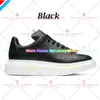 New Designer Casual Shoes Large Woman Mens White Smooth Calf Leather Flat Laces Platform Rubber Sole Sneakers Black Pink Light Blue Rounded Toe Suede Low Top 436