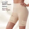 Kvinnors shorts flarixa sömlösa säkerhet byxor kvinnor shorts hög midja bukbyxor postpartum body shaper komfort boxer kort kjol shortsl24313