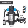 Kits 621M 60W pompe de pressurisation auto-amorçante système d'arrosage par brumisation Kit d'irrigation par pulvérisation pour dispositif de refroidissement de dépoussiérage de bâtiment de jardin