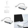 Usb Hubs Type C Memory Card Reader Hub 2.0 Docking Station Otg Adapter Sd Tf Cf For Smartphone Drop Delivery Computers Networking Co Dhdhs