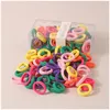 Hair Accessories 80 Pcs Thick Seamless Ties No Damage Mixed Color Ornaments For Performance Showing Jewelry