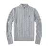 Men's Sweater Designer Ralph Warhorse Embroidered Breathable, Soft and Comfortable Cashmere Half Zipper Men's Sweater