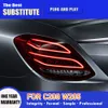 Auto Styling Bremse Reverse Parkplatz Lauflicht Für Benz W205 C200 C260 C300 LED Rücklicht Montage 14-21 rücklicht Montage Hinten Lampe