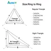 5x5x5/2x2x2M Refugio solar impermeable Protección parasol triangular Toldo para exteriores Jardín Patio Piscina Sombra Vela Toldo Tela de sombra 240309