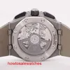 Антикварные наручные часы AP Royal Oak 26420SO Хронограф Серый слон Мужские часы Стальное керамическое кольцо Автоматические механизмы Швейцарские роскошные часы Полный диаметр 43 мм