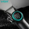 VGRヘアクリッパーコードレスヘアトリマープロフェッショナルヘアカッティングマシン充電式ヘアカット9000 rpm男性用V-001 240301