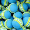 EVA Regenboog Gestreepte Schuim Golfballen Zachte Bal voor Indoor Golfpraktijk Kinderen of Huisdier Kat Speelgoed 42mm 50 Stuks THANKSLEE 240301